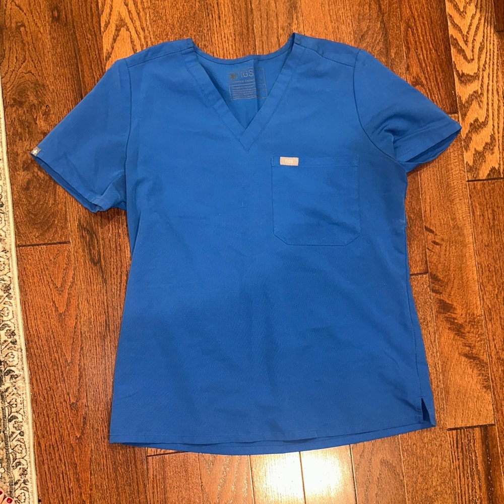 Figs Catarina one pocket top Blue size medium
